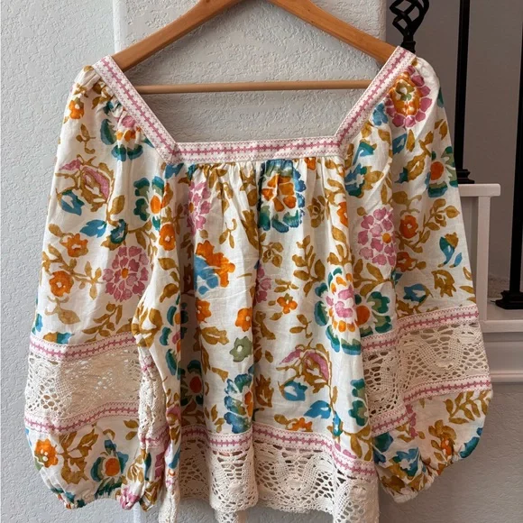 Christian Siriano Multicolor Floral Blouse - Picture 5 of 6